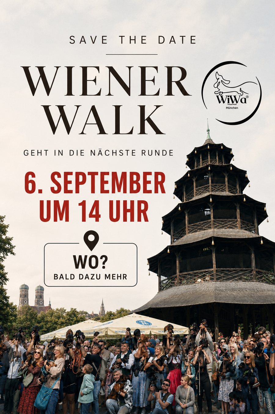 Plakat zum WienerWalk München am 6. September 2026